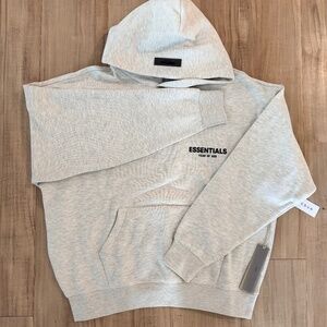 🔥 Essentials Fear of God Light Oatmeal Hoodie 🔥